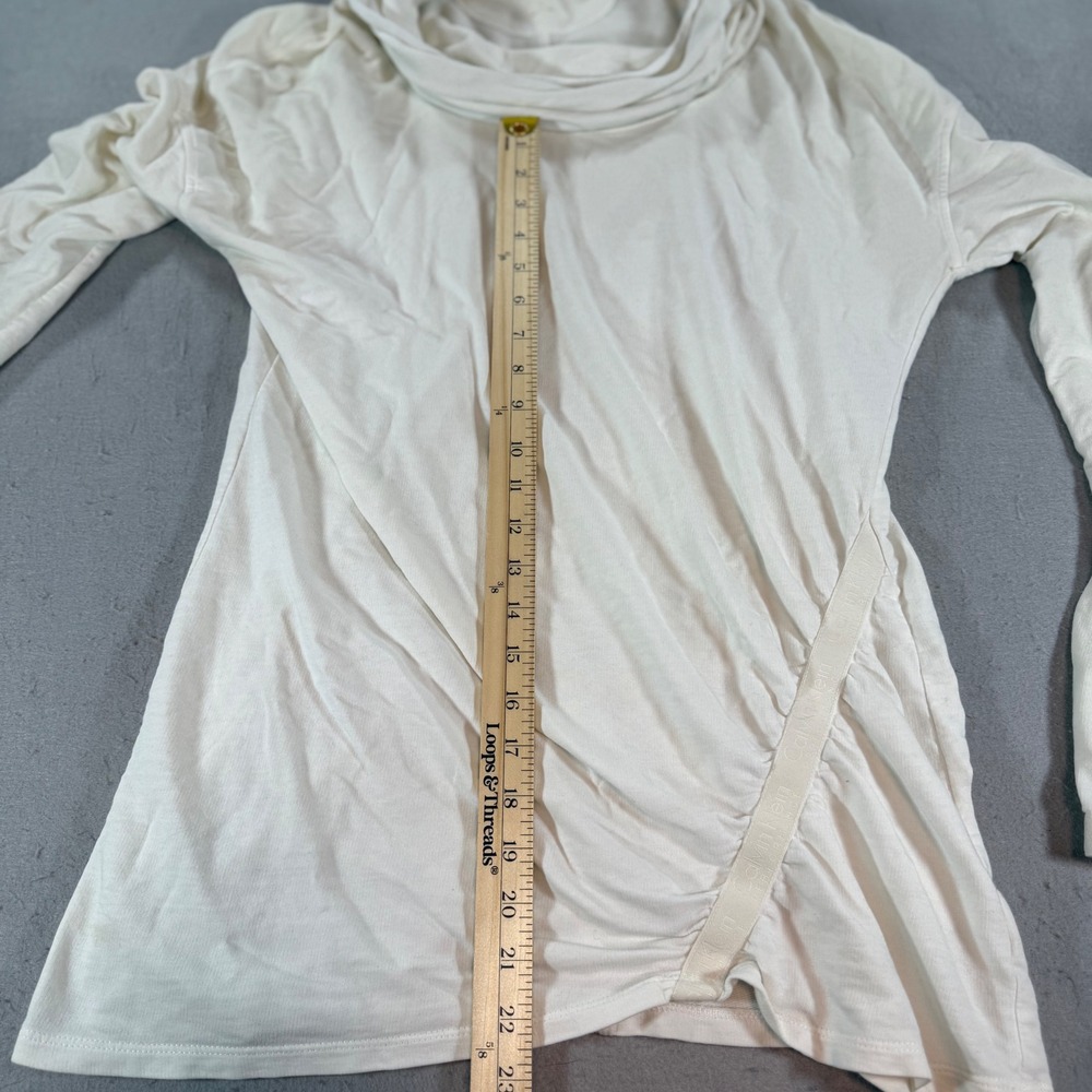 Calvin Klein Performance Cowl Neck Ruched Long Sleeve Top Womens M - Picture 10 of 10